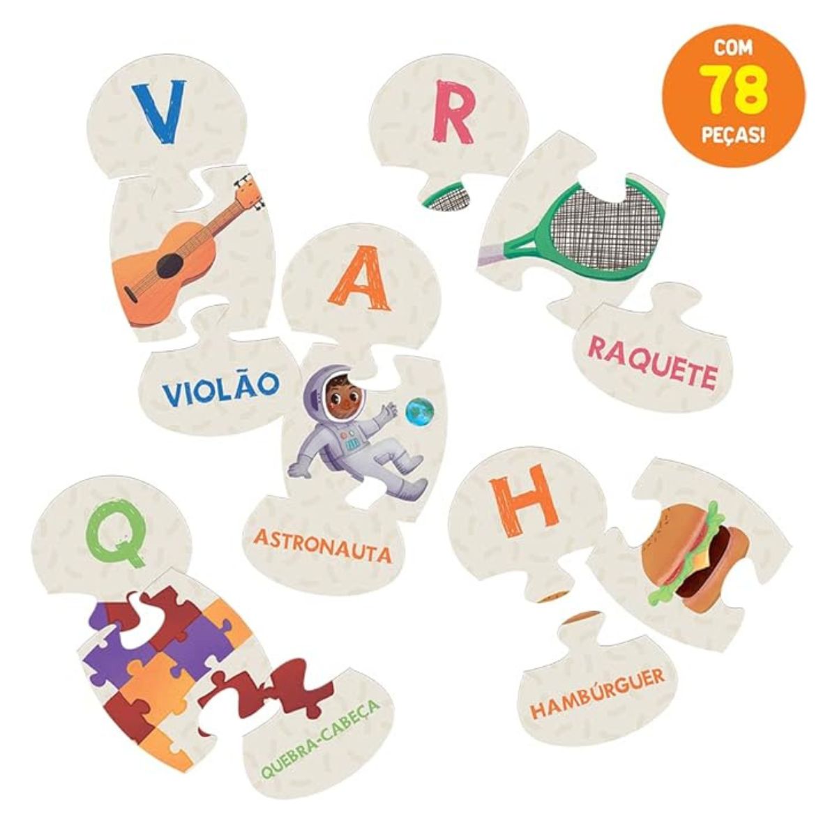 Jogo Educativo Quebra Cabeça Aprendendo Alfabeto - Toyster Jogo Educativo Quebra Cabeça Aprendendo Alfabeto - Toyster